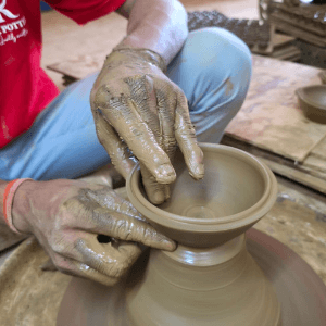 Ram Pottery workshop handcrafted clay process image 8